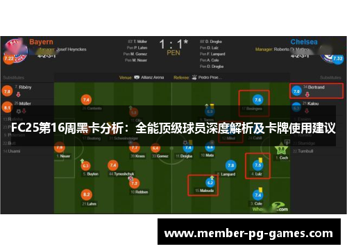 FC25第16周黑卡分析：全能顶级球员深度解析及卡牌使用建议